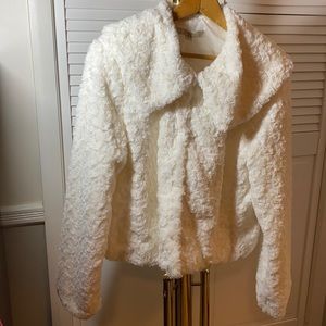 Vintage Faux Fur White Jacket.